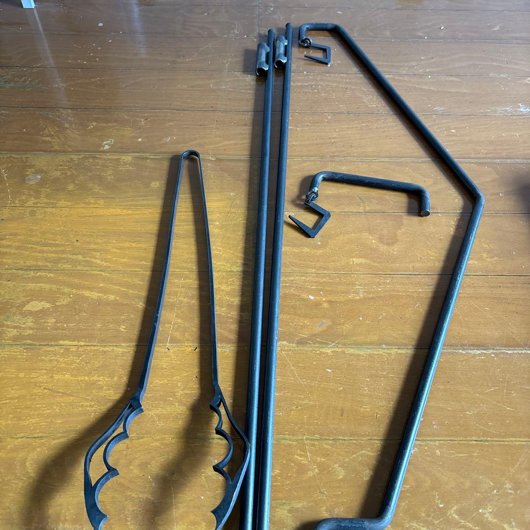 ランタンスタンド　焚き火トング