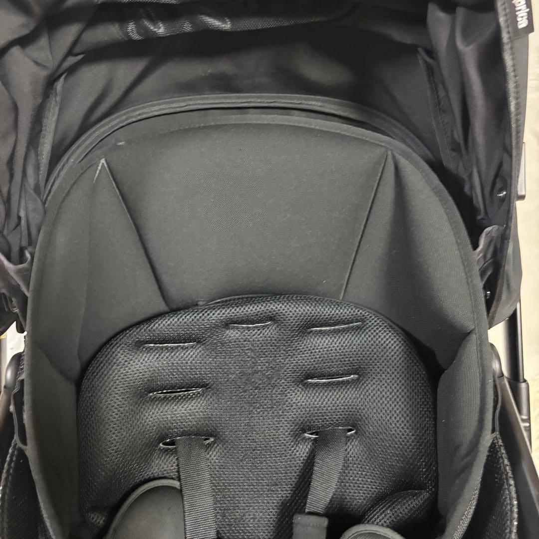 極美品 Aprica オプティアクッショングレイス オニキスブラック ベビーカー