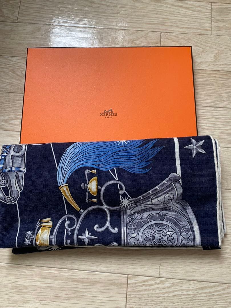 た*こ様 HERMES カシミアシルク　カシシル　コーラスステラルム　140