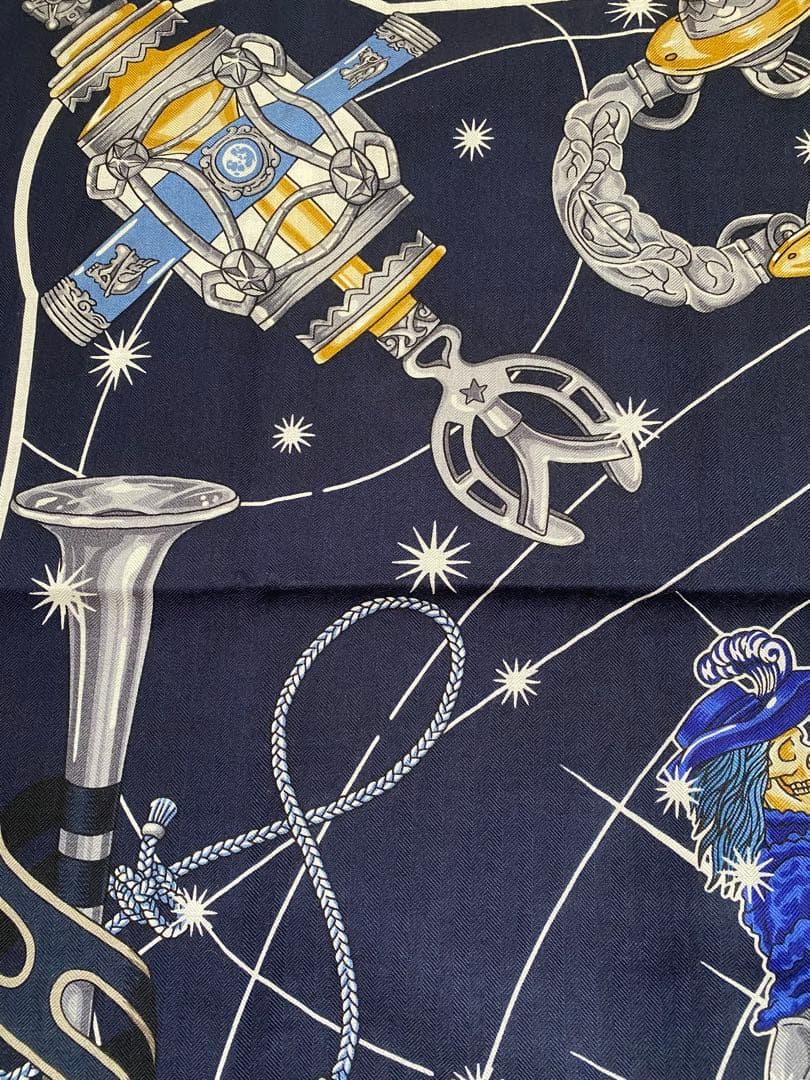 た*こ様 HERMES カシミアシルク　カシシル　コーラスステラルム　140