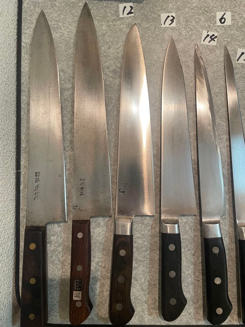 包丁　魚屋引退20本セット売り　 希望価格コメントで下さい正本　杉本　實光　牛刀