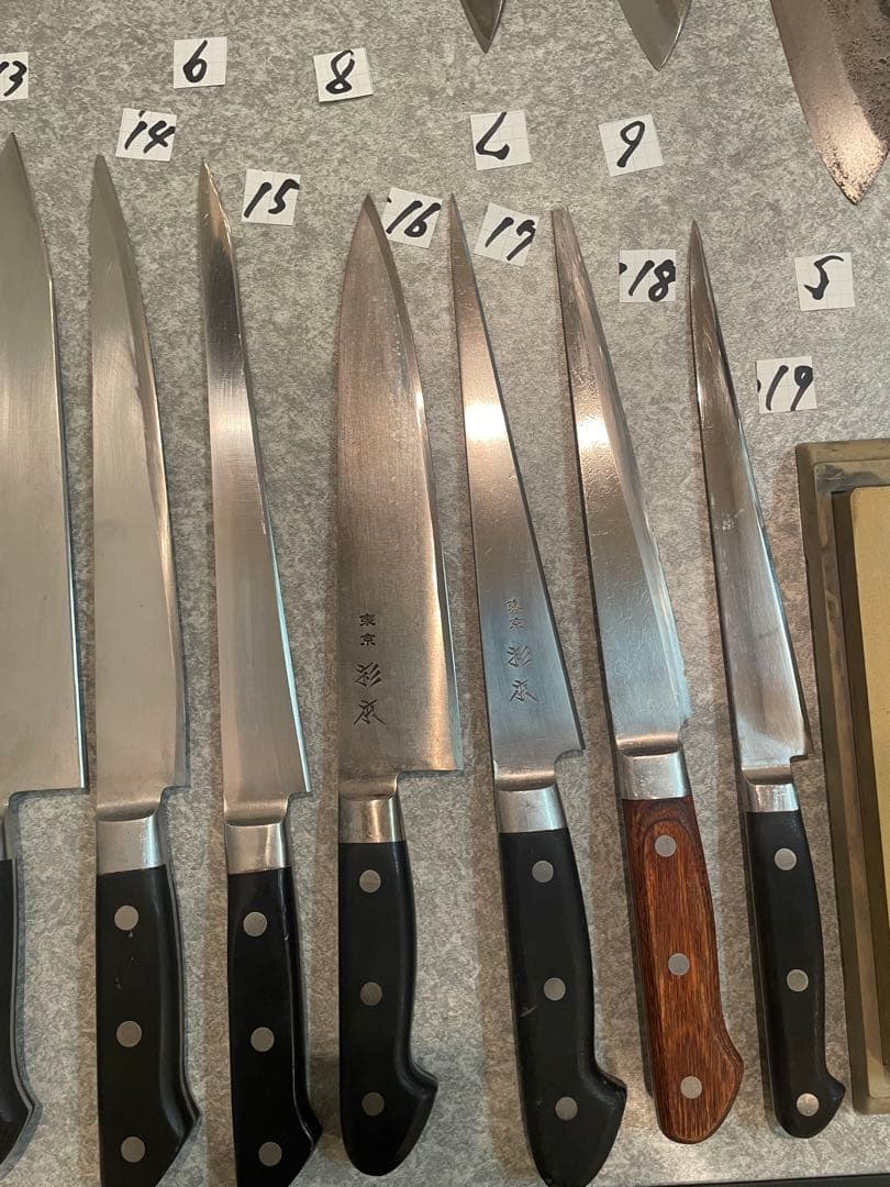 包丁　魚屋引退20本セット売り　 希望価格コメントで下さい正本　杉本　實光　牛刀