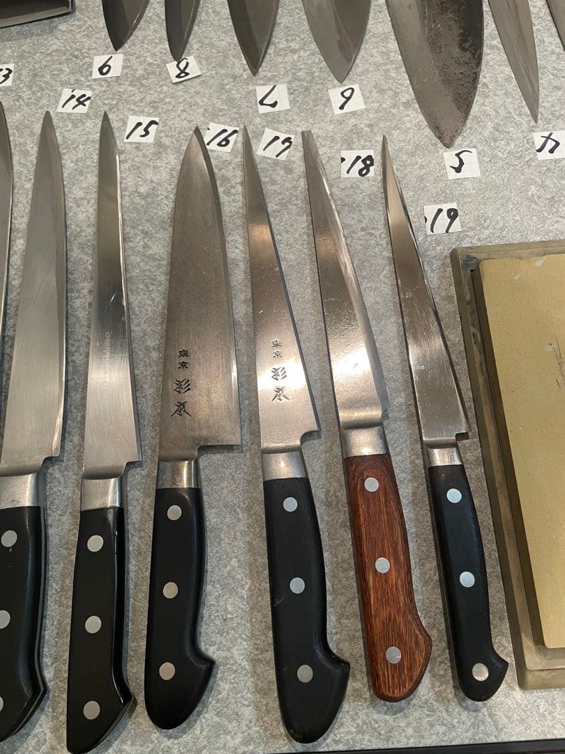 包丁　魚屋引退20本セット売り　 希望価格コメントで下さい正本　杉本　實光　牛刀