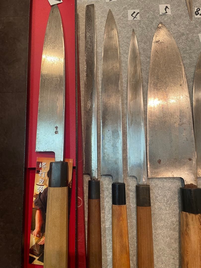 包丁　魚屋引退20本セット売り　 希望価格コメントで下さい正本　杉本　實光　牛刀