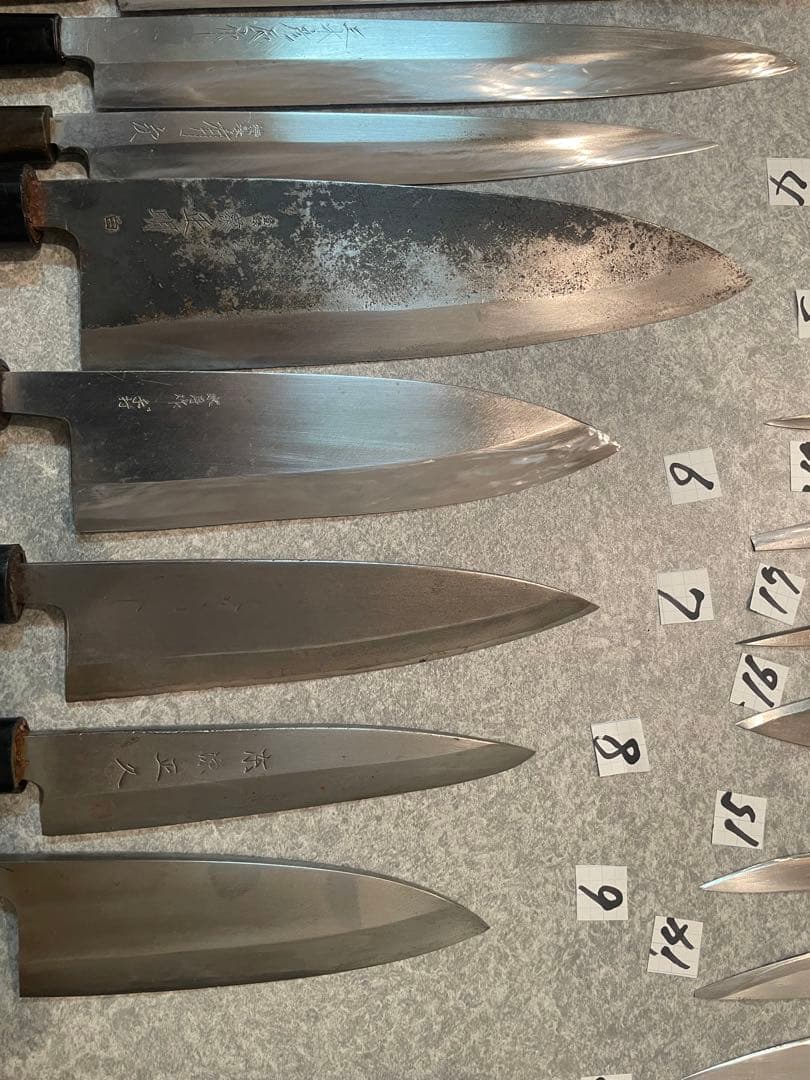 包丁　魚屋引退20本セット売り　 希望価格コメントで下さい正本　杉本　實光　牛刀