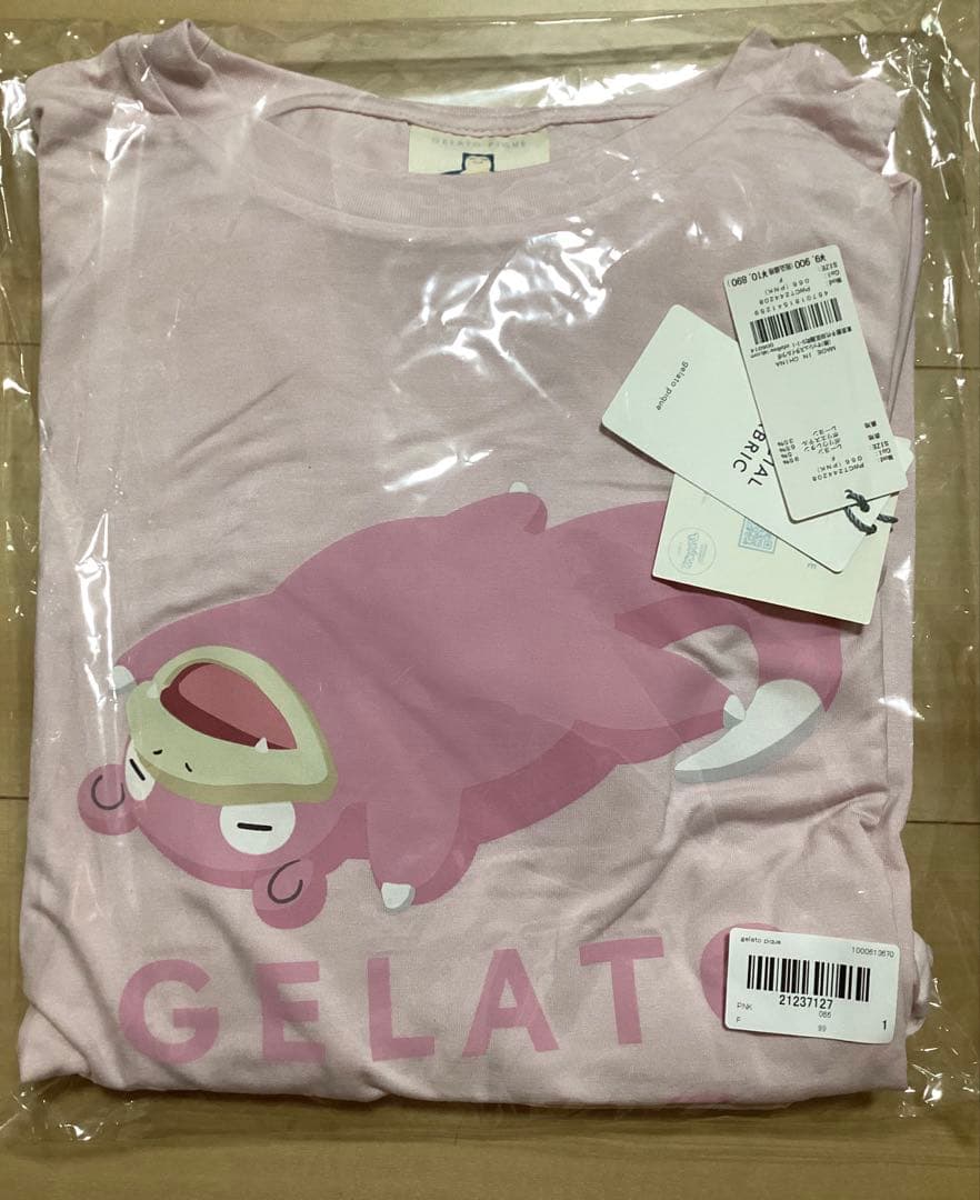 ジェラートピケ　ポケモン　接触冷感プリントTシャツ＆ショートパンツセット　ヤドン