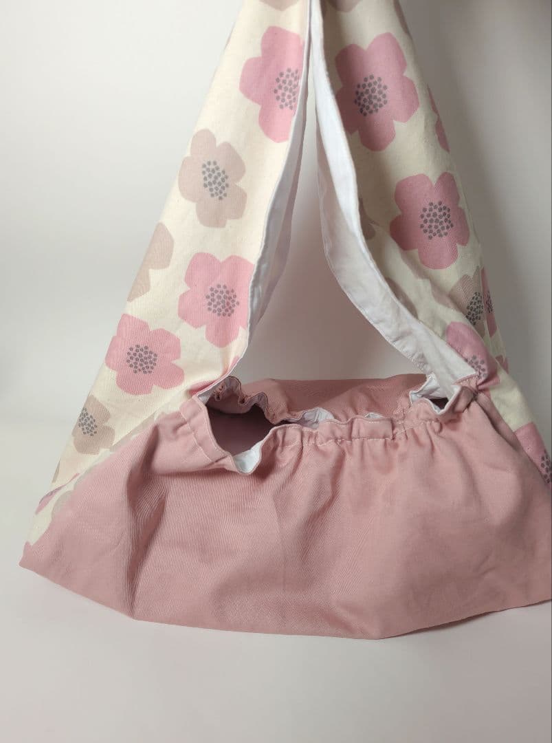 入園入学グッズ 北欧花柄 くすみピンク