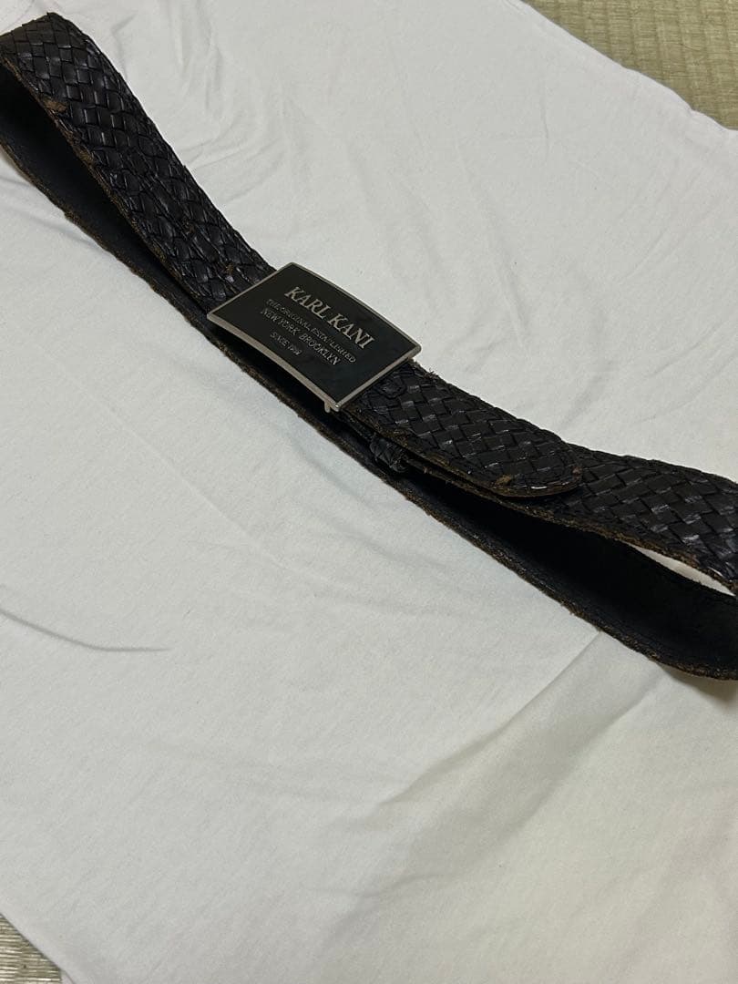 【希少レア】90s カールカナイ　本革　ベルト KARL KANI