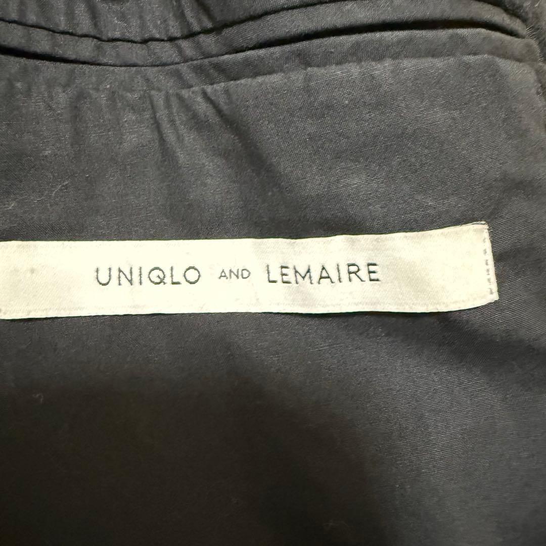 【美品】UNIQLO &LEMAREチェスターコート　カシミヤ混　ブラック