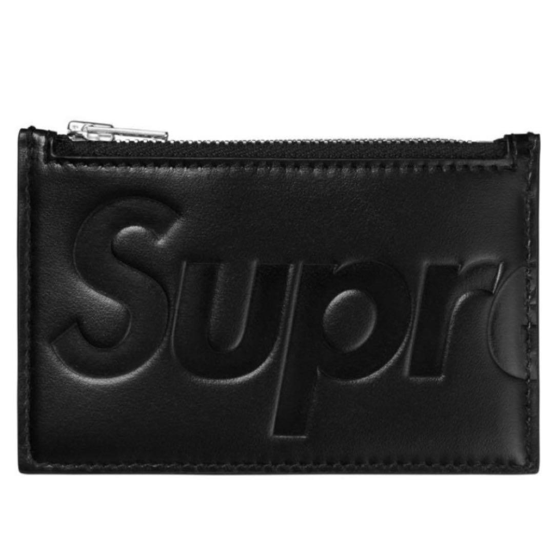 小物 Supreme Leather Zip Card Holder \