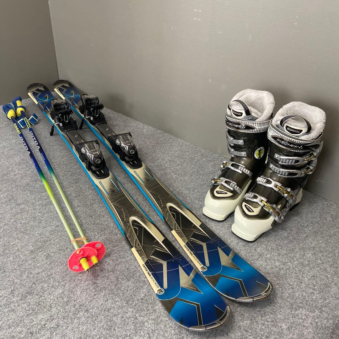 ★メンテナンス済　大人スキーセット　板ケーツー156cm ブーツ25.5cm
