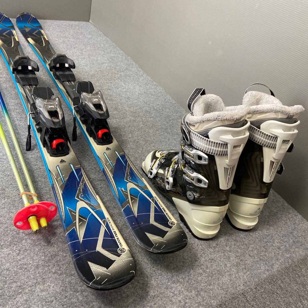 ★メンテナンス済　大人スキーセット　板ケーツー156cm ブーツ25.5cm