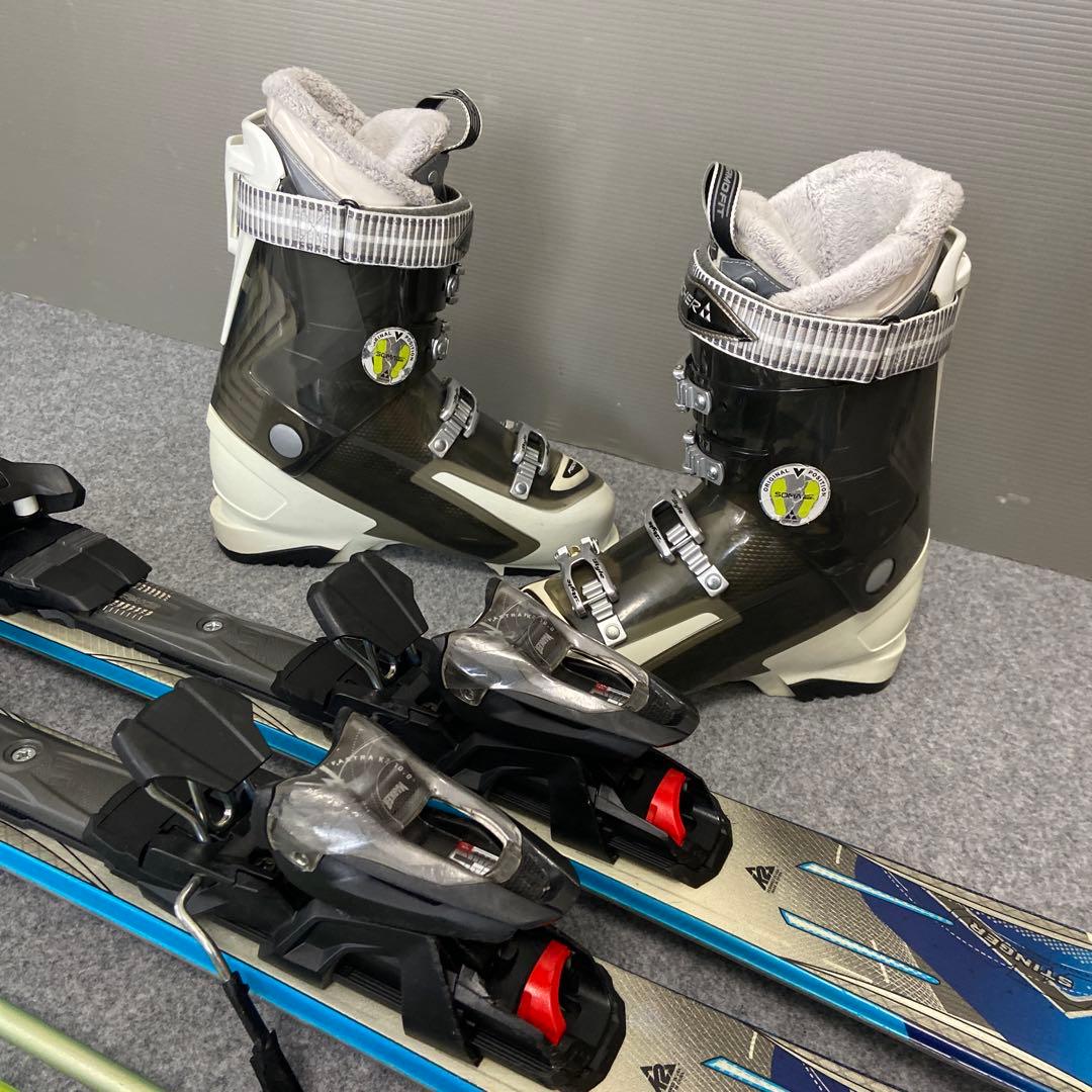 ★メンテナンス済　大人スキーセット　板ケーツー156cm ブーツ25.5cm