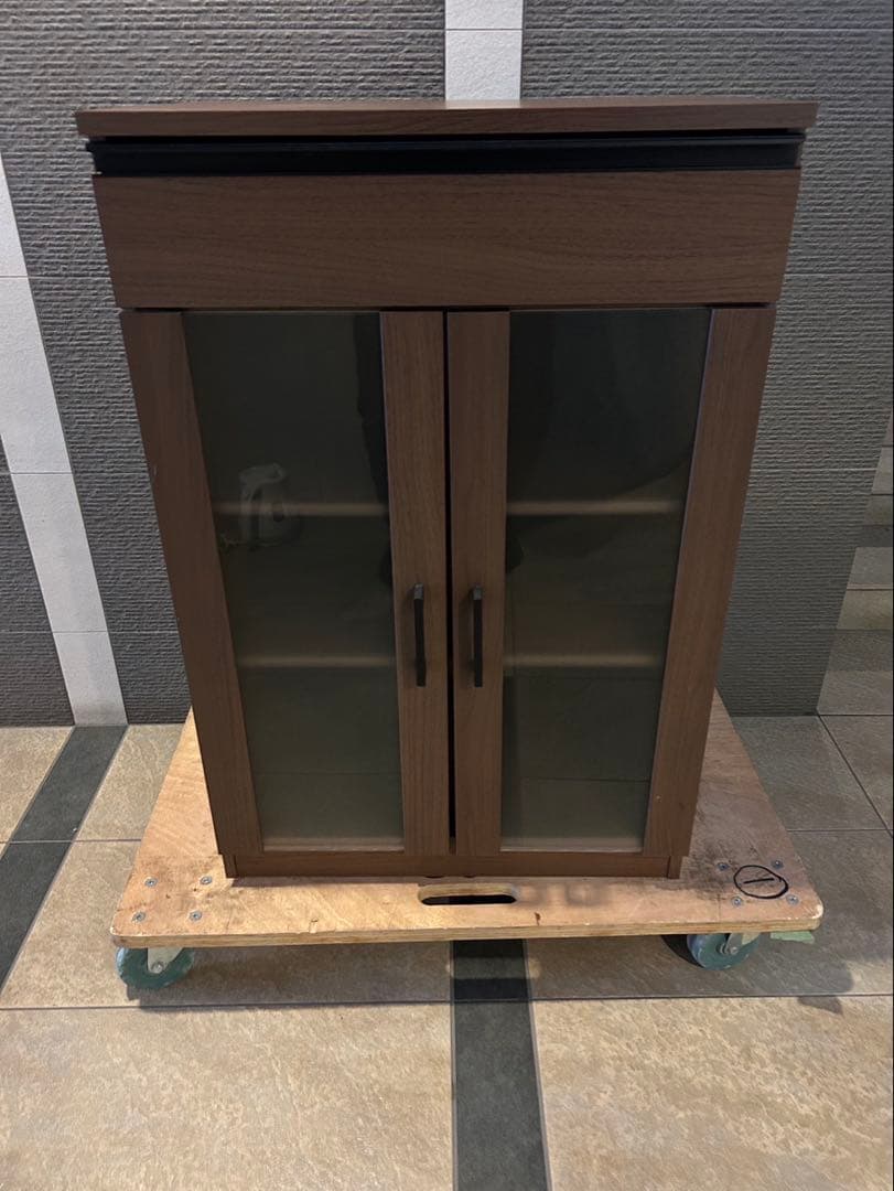 ニトリ　キャビネット　フォルムN SK9060D ブラウン　食器棚