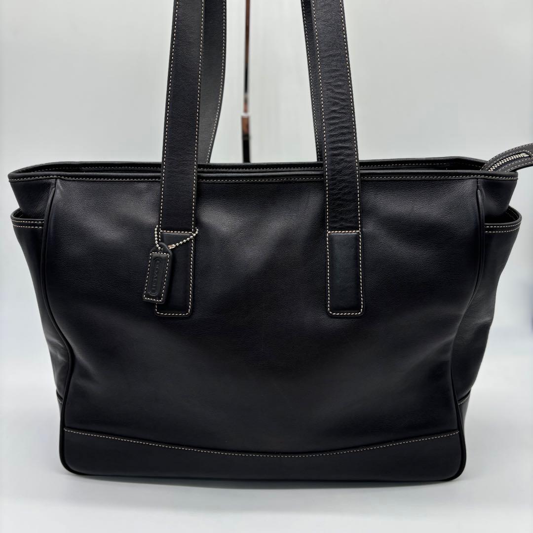 美品✨COACH コーチ レザー マザーズバッグ トートバッグ ブラック