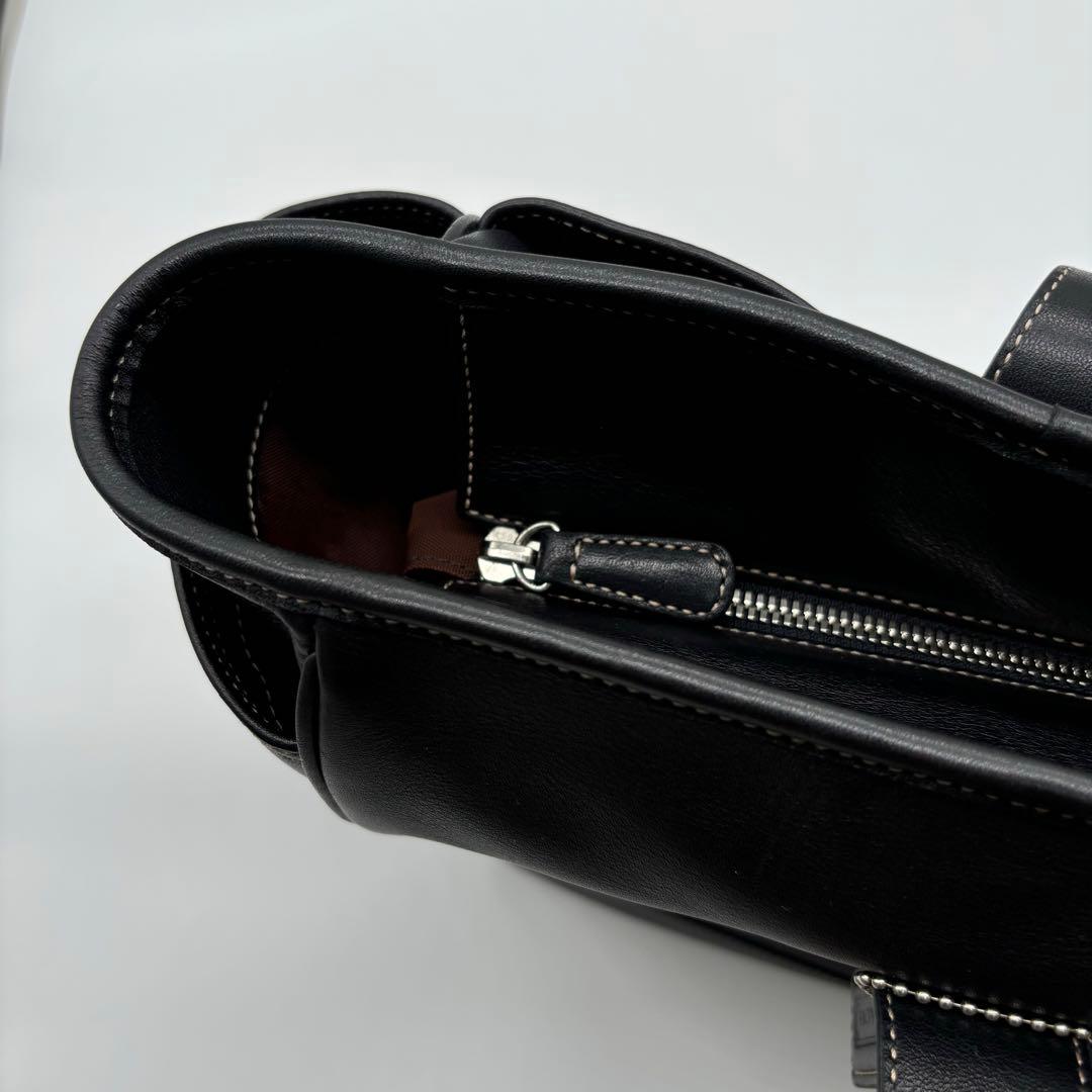 美品✨COACH コーチ レザー マザーズバッグ トートバッグ ブラック