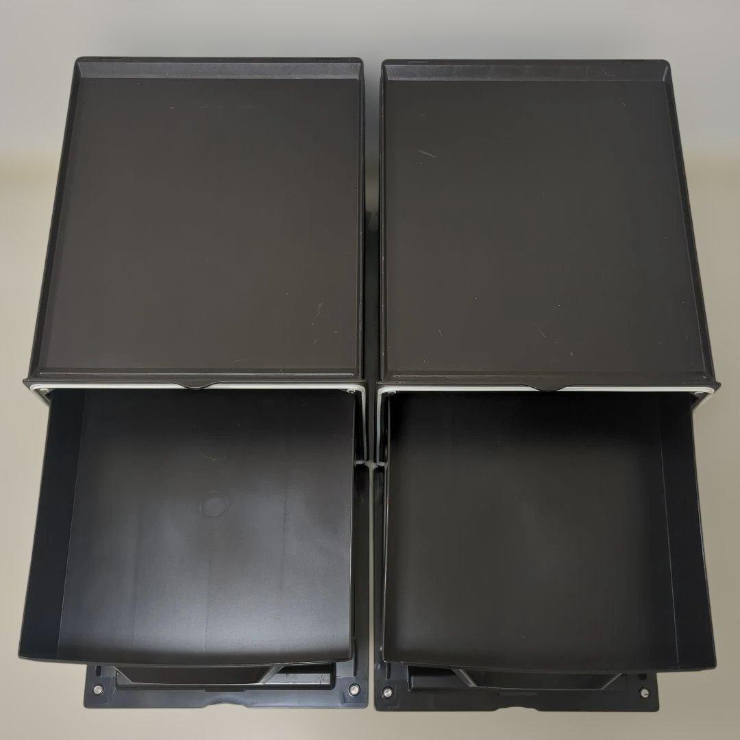 【木目調2個セット】タッパーウェア　スーパーチェスト　収納ケース