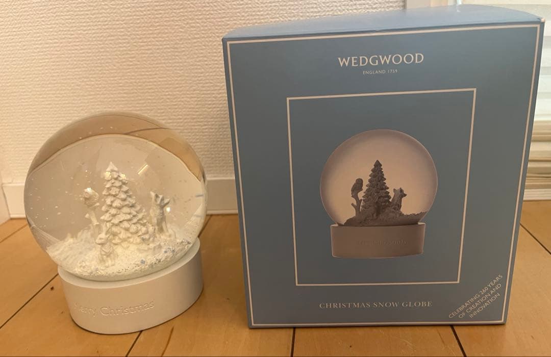 【新品】 ウエッジウッド 2019 クリスマス スノーグローブ