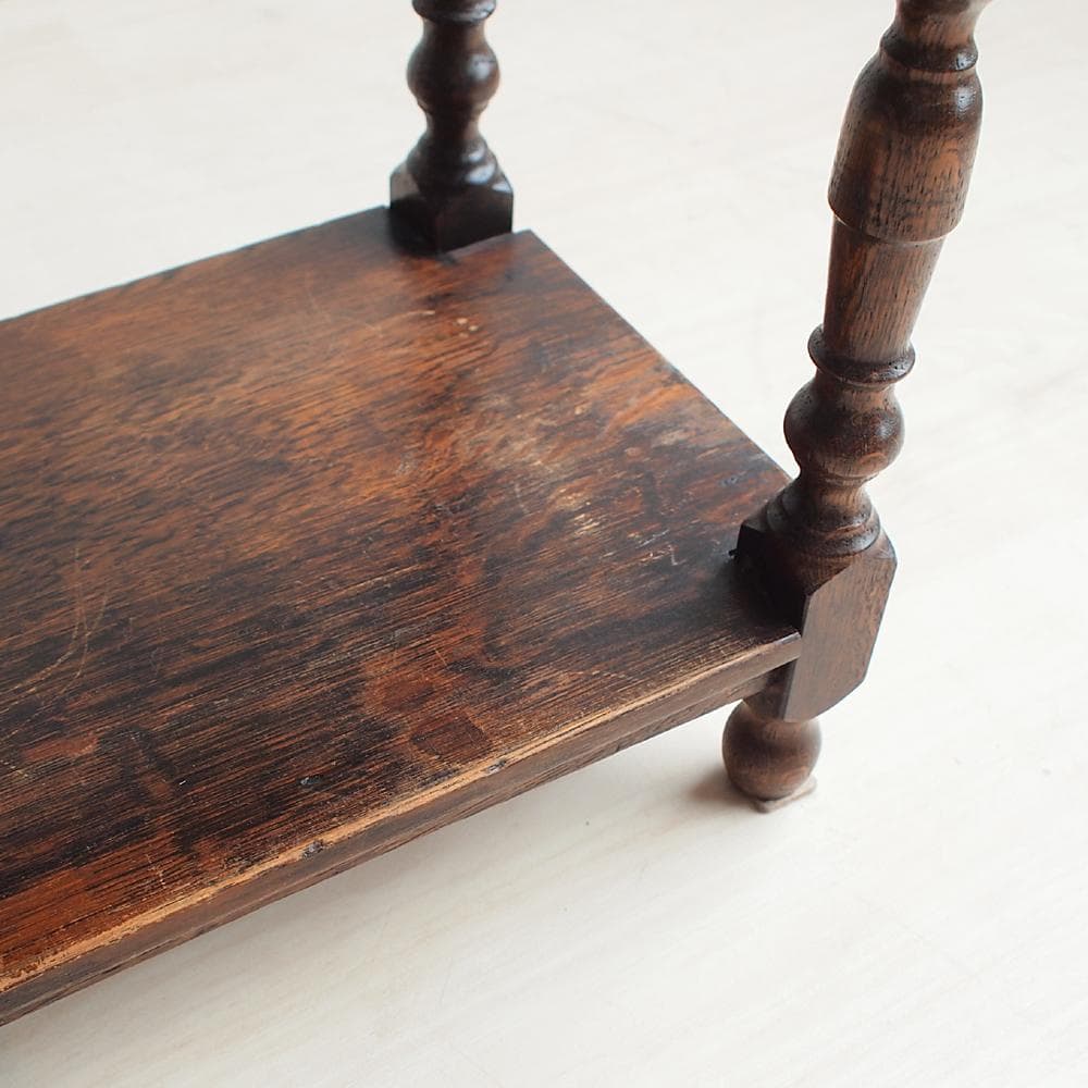 英国アンティーク オーク材 オケージョナルテーブル 引出付き サイドチェスト