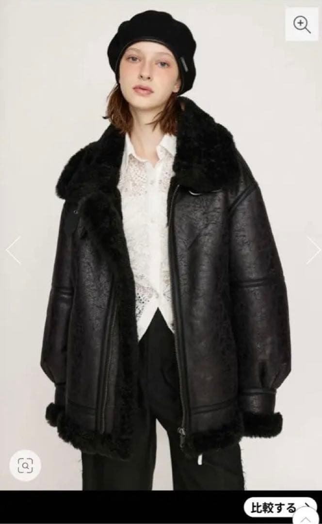 SLY ボアジャケット ライダース