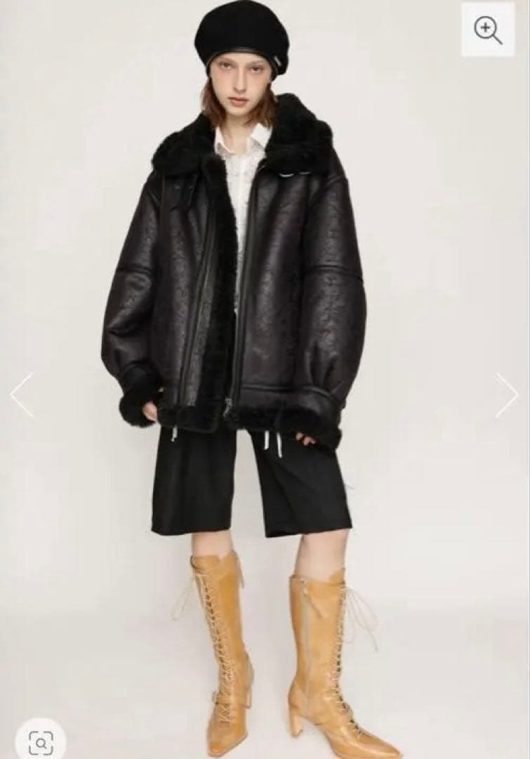 SLY ボアジャケット ライダース