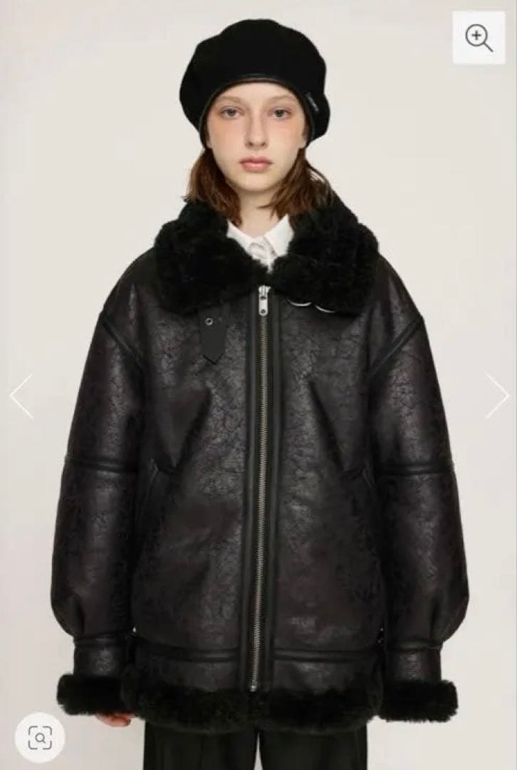 SLY ボアジャケット ライダース