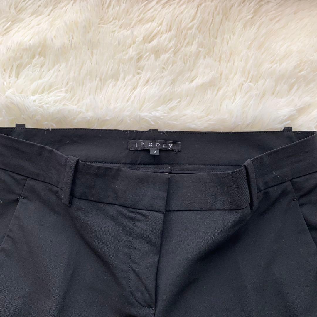 【美品】セオリー Theory セットアップ パンツスーツ 黒 シングル M