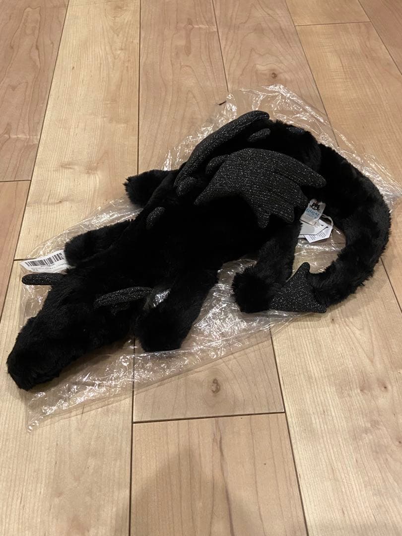 Onyx Dragon ぬいぐるみ 黒いドラゴン 26cm Sサイズ