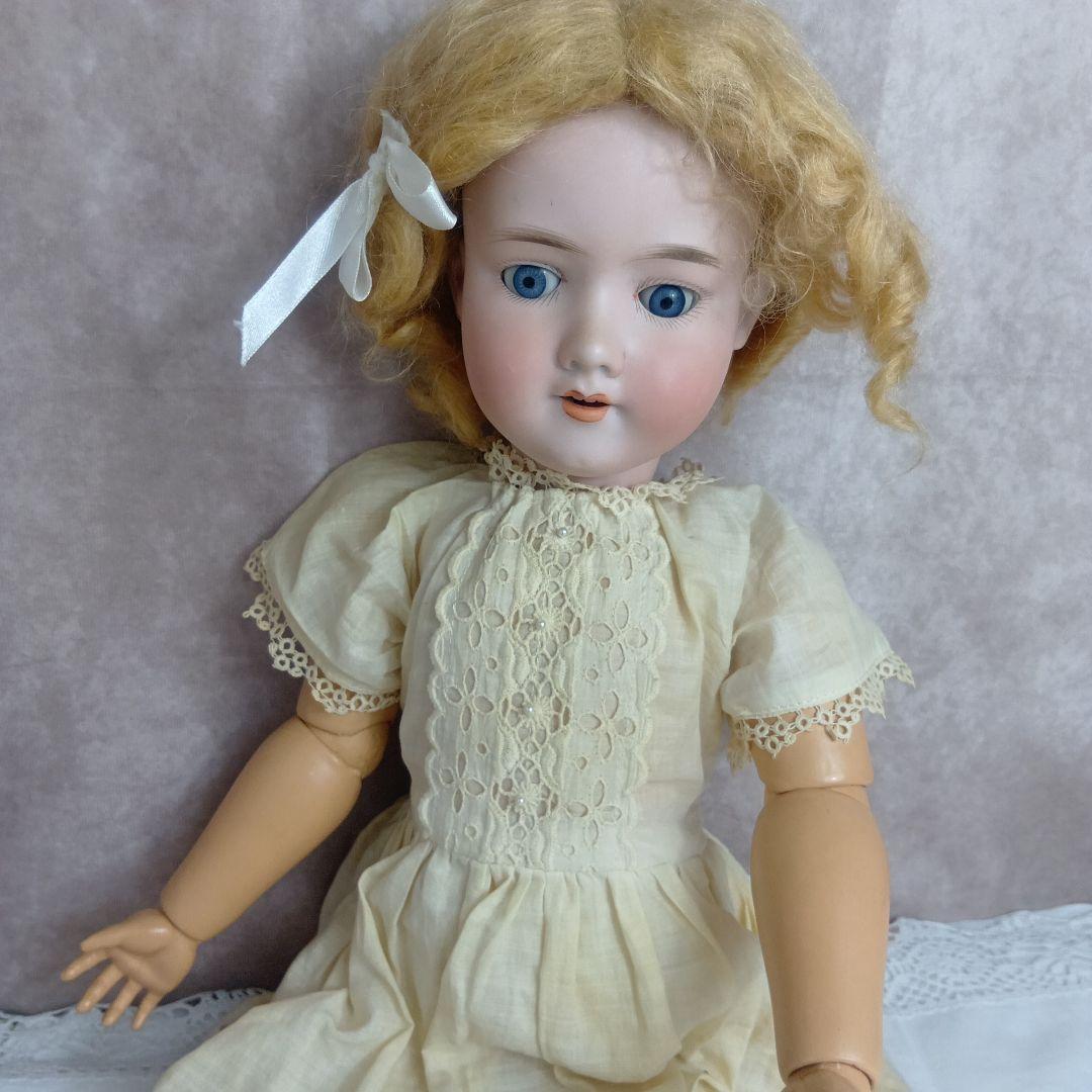 ♥夏の大特価Sale♥色白なお顔のアンティークビスクドール♥アーモンドマルセル