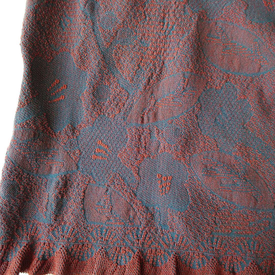 エムアンドキョウコ　ラッセルレース　リバーシブル長袖プルオーバー