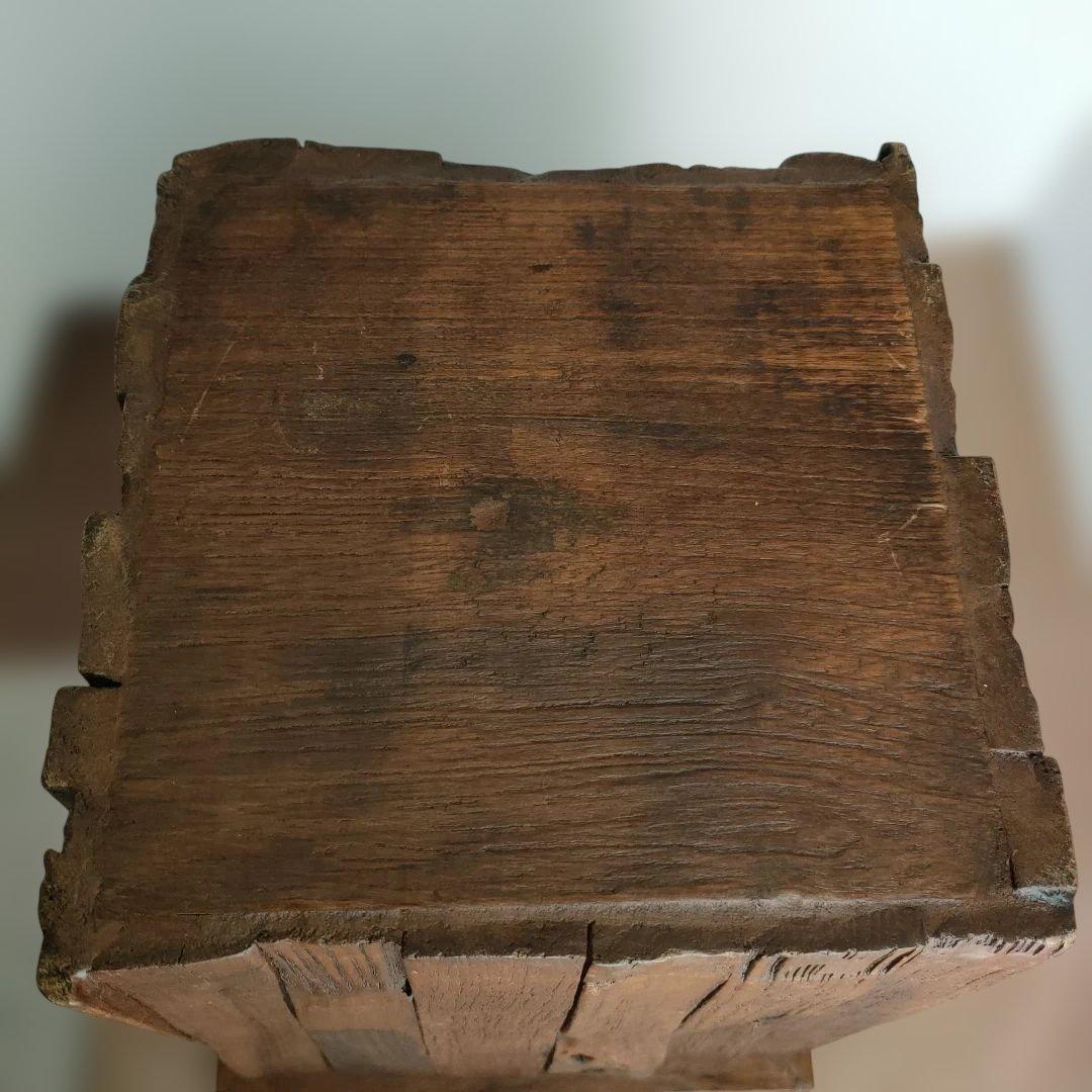 ☆値下げ☆チーク材収納ボックスチェア ヒンジ付き蓋　ナチュラルウッド