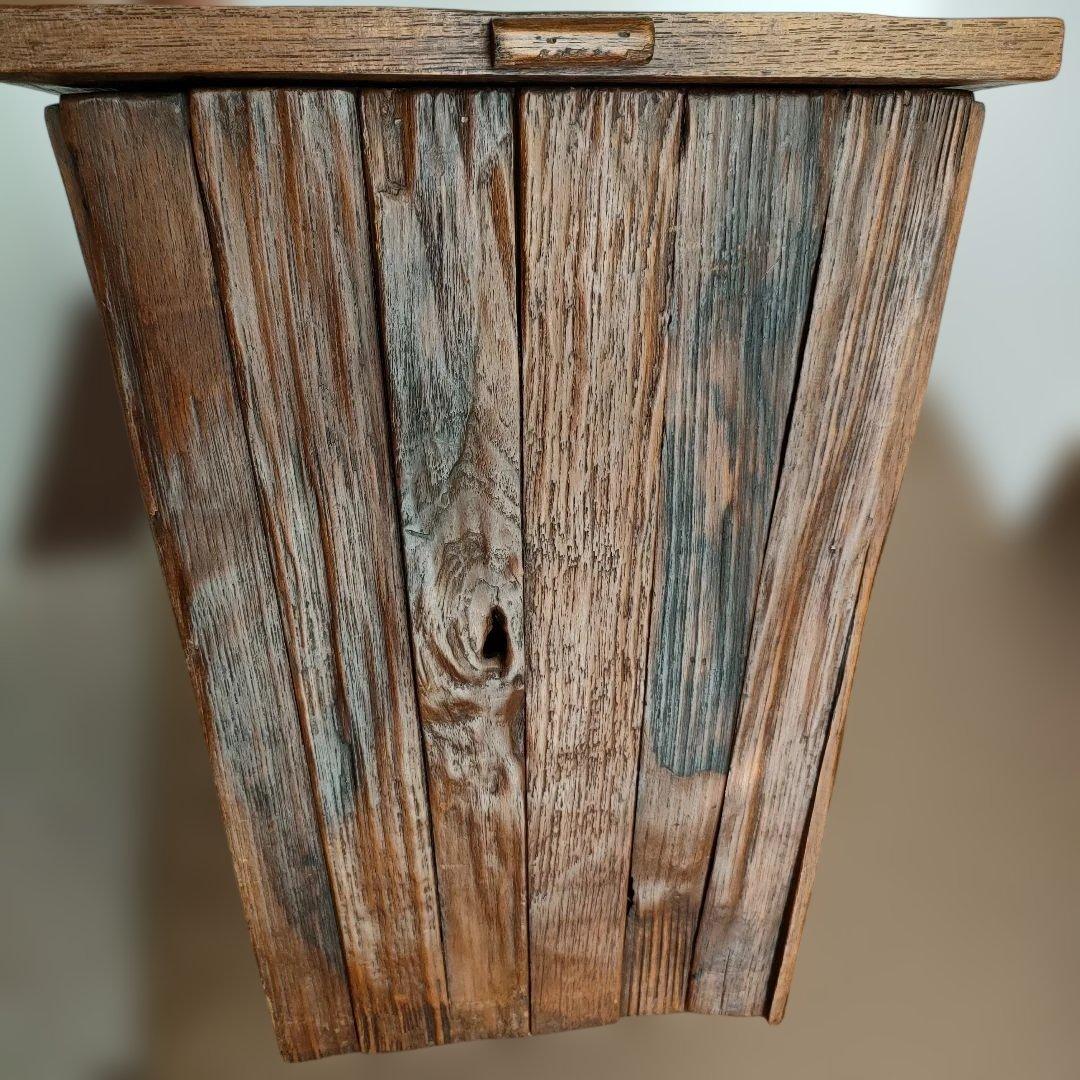 ☆値下げ☆チーク材収納ボックスチェア ヒンジ付き蓋　ナチュラルウッド