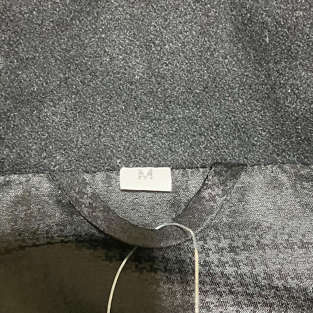 新品 ヘチマ衿ウールコート 黒 和装コート M