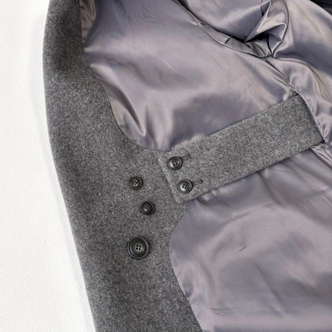 北欧暮らしの道具店 3WAYアレンジ襟のかろやかチェスターコート グレー