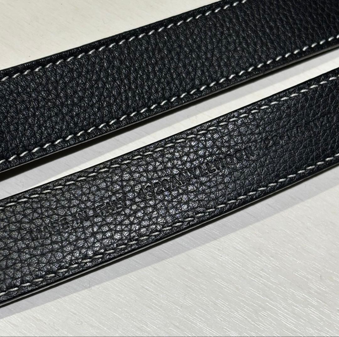 DIOR×ALYX レザーベルト 85 ローラーコースターバックル