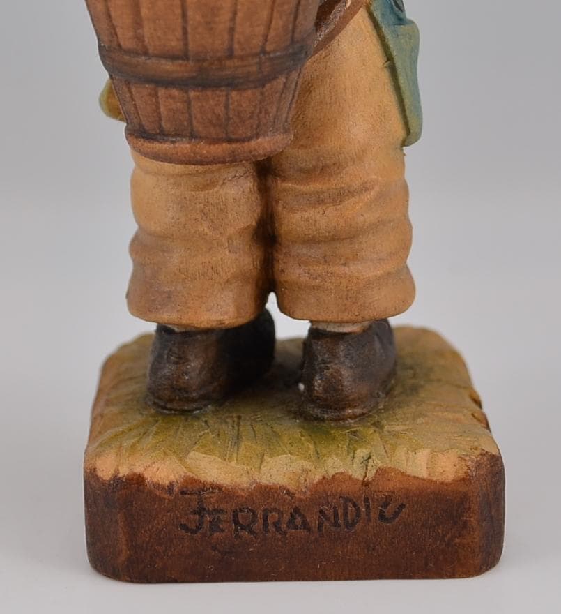 収穫の時期　２体セット　アンリ　ANRI　フェリー・ウォルフ　イタリア　11ｃｍ