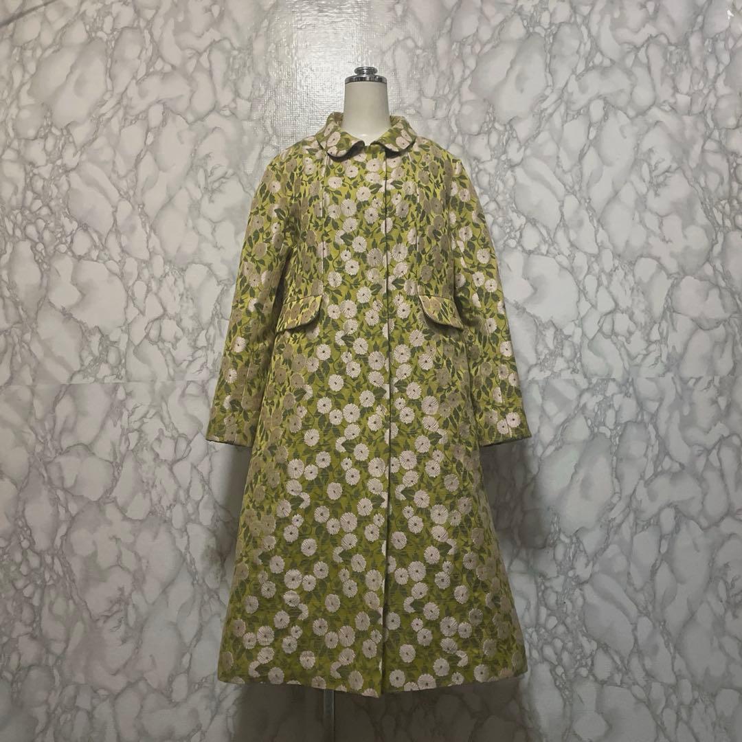 美品　スペシャルアイテム　JUNKO SHIMADA 花柄総刺繍　デザインコート