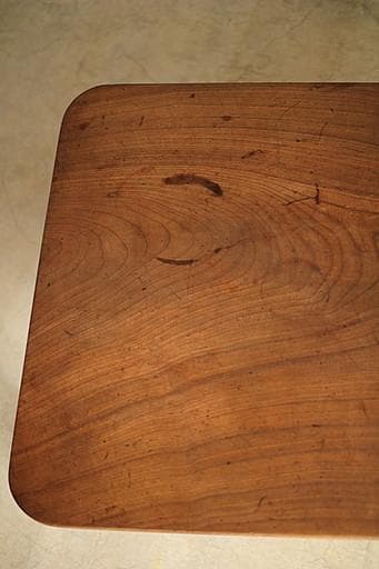 古い木製無垢材のテーブル　ちゃぶ台　座卓　古家具