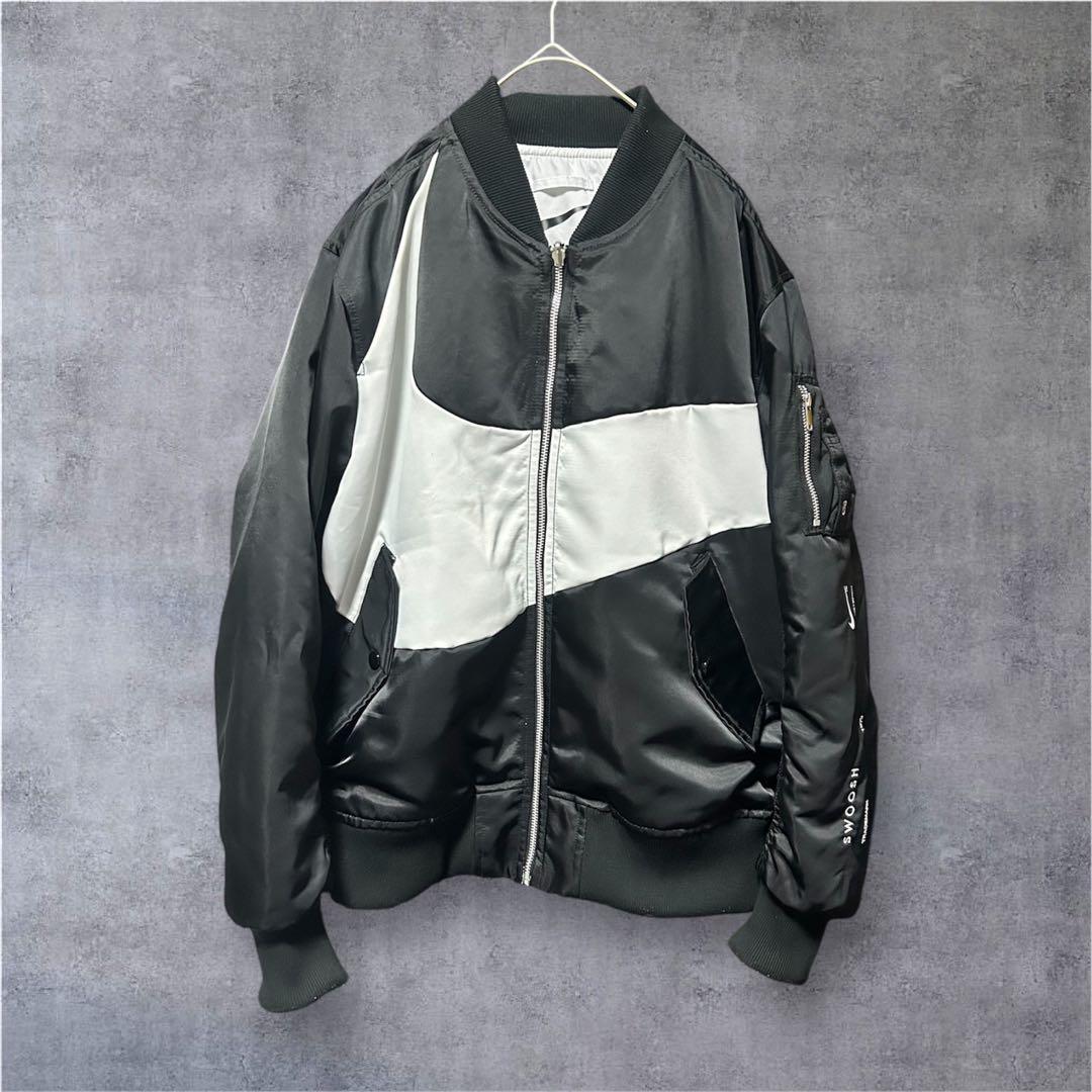 NIKE MA-1ビッグスウォッシュ リバーシブルボンバージャケット