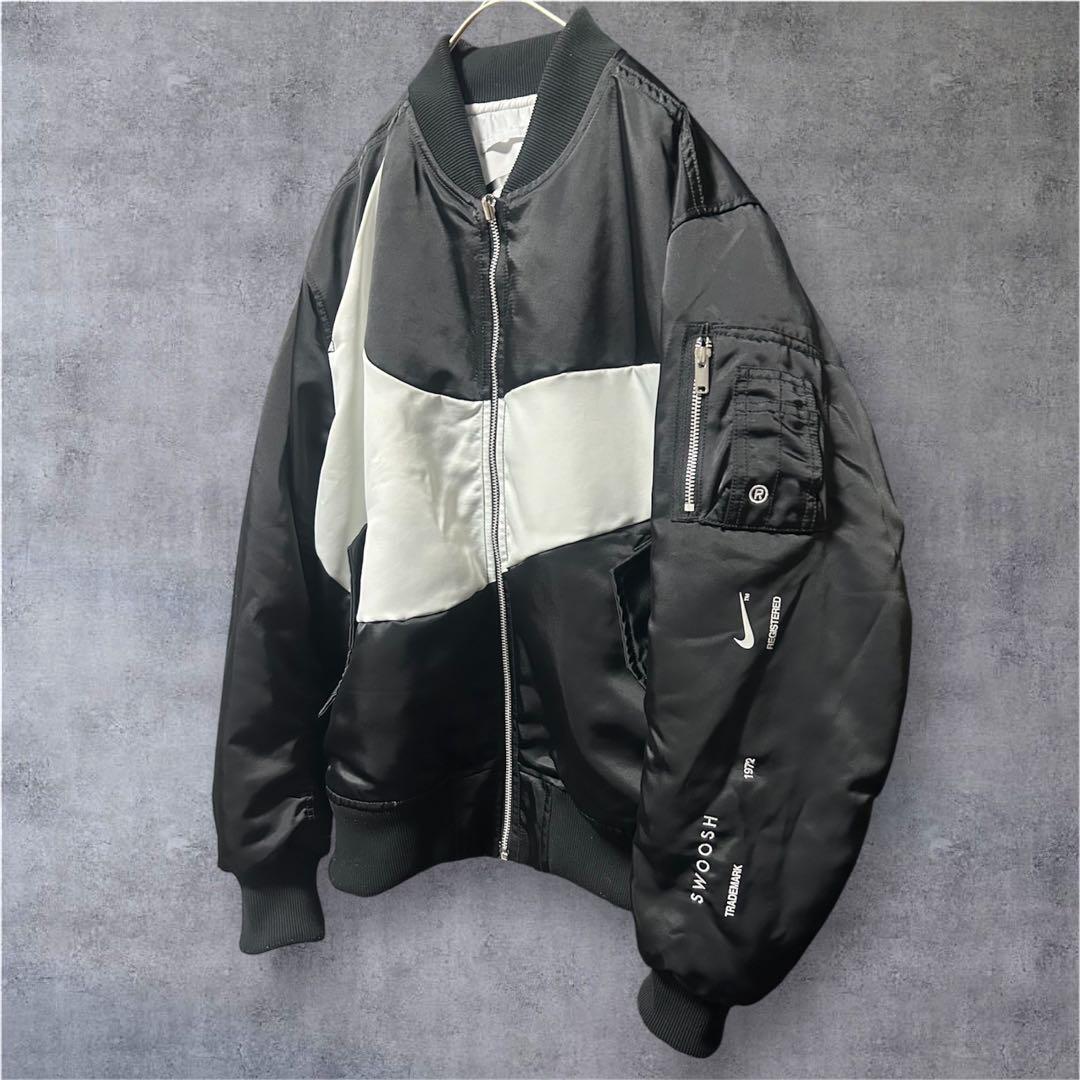 NIKE MA-1ビッグスウォッシュ リバーシブルボンバージャケット