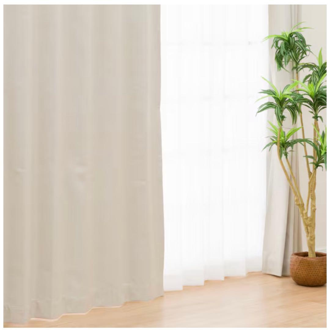 【遮光1級・遮音・遮熱】ニトリ ドレープカーテン　レースカーテン