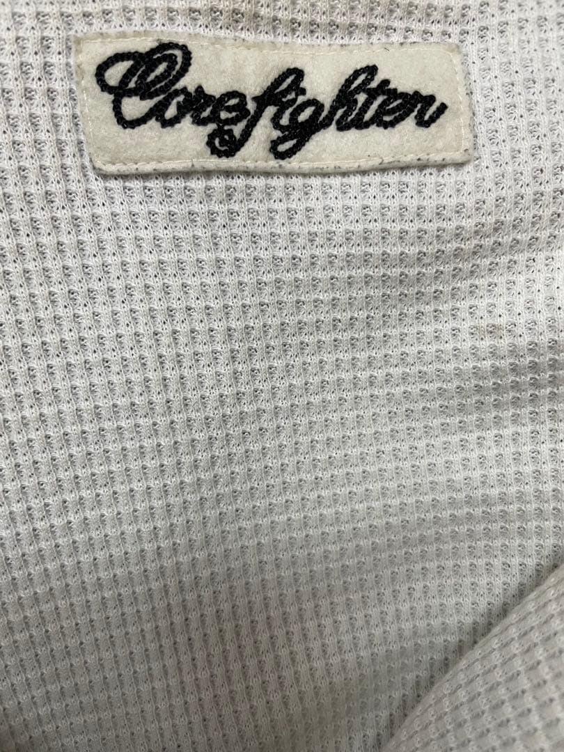 corefighter コアファイター　虎　刺繍　ジップパーカー　サーマル　黒