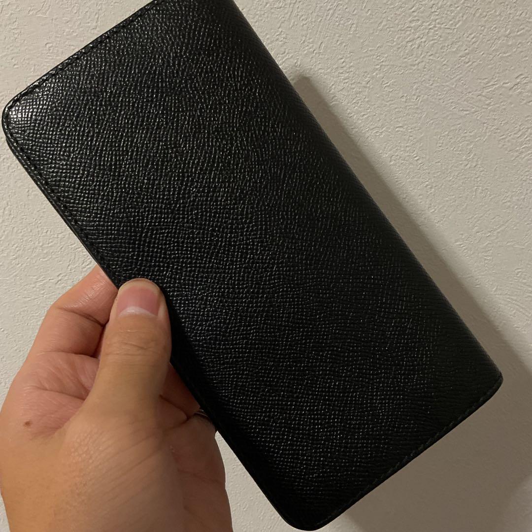 ☆開店セール☆ 小銭入未使用 美品 バーバリー レザー ロゴ チェック 長財布