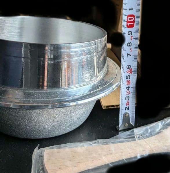 アルミ製釜めしセット3個売　　木釜受台☆蓋おしゃもじ付、　メーカー五進