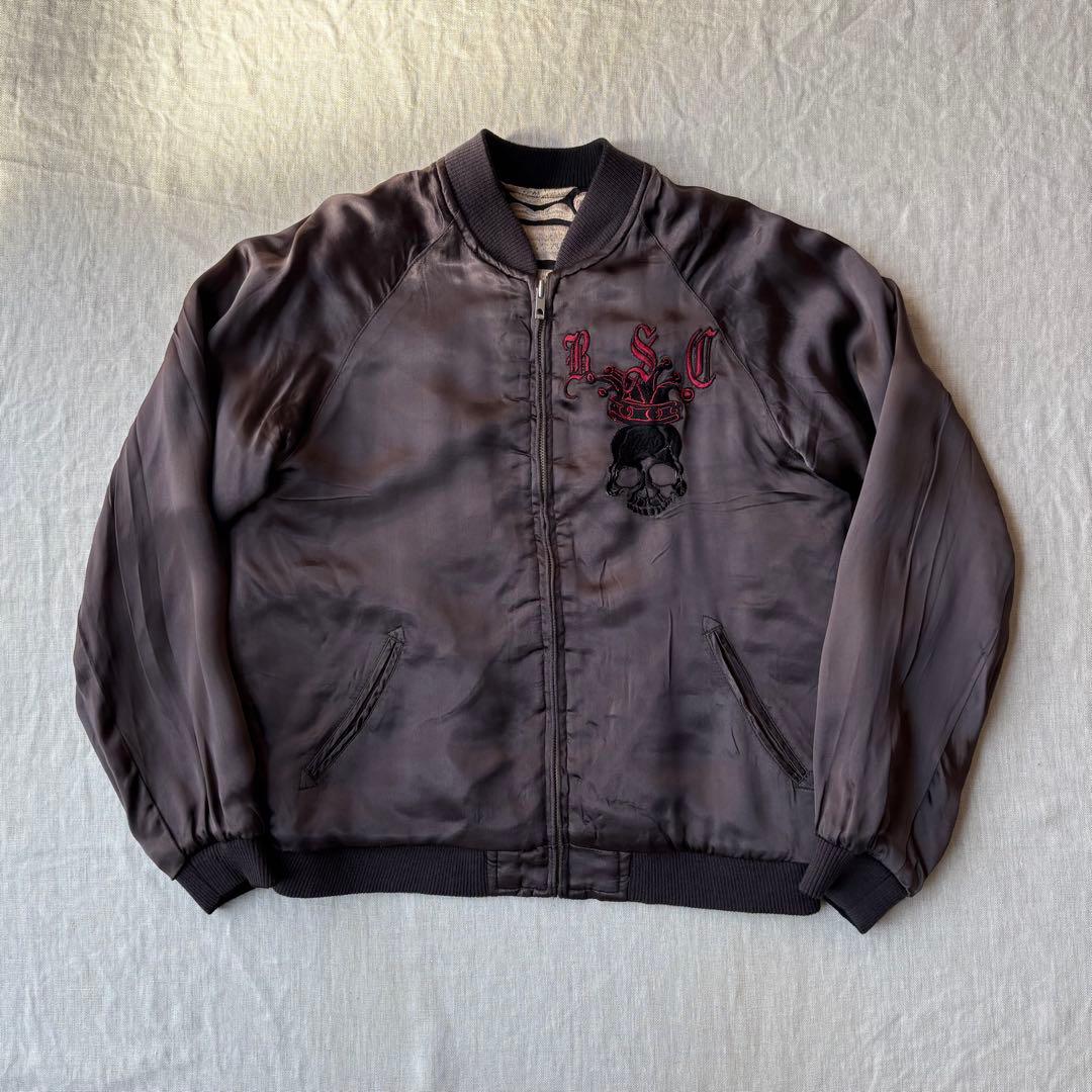 Back Street Crawler ボーン 骨 スカル クラウン スカジャン