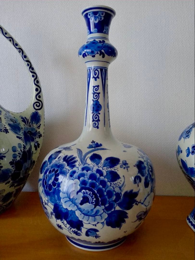 デルフト オランダ　壺　花瓶　美品