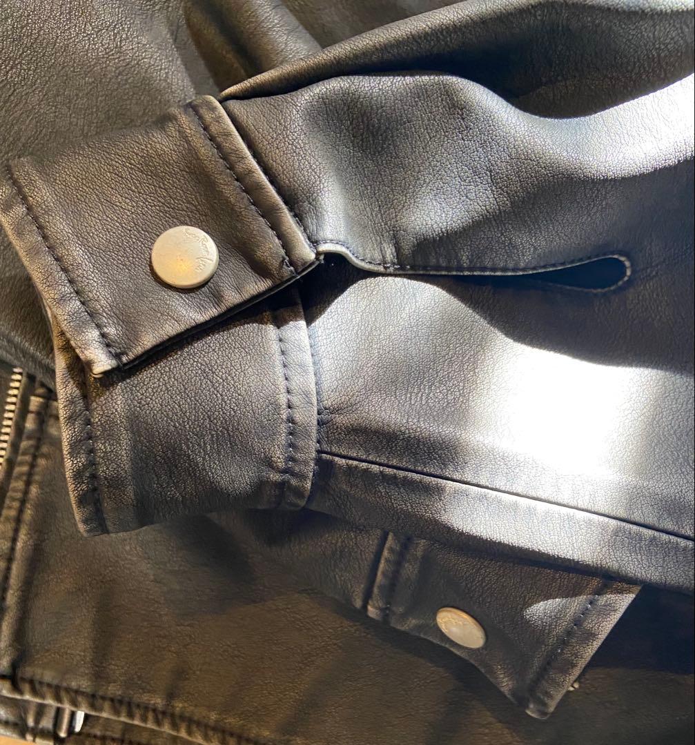 シールームリン vintage wash エコーレザーライダース