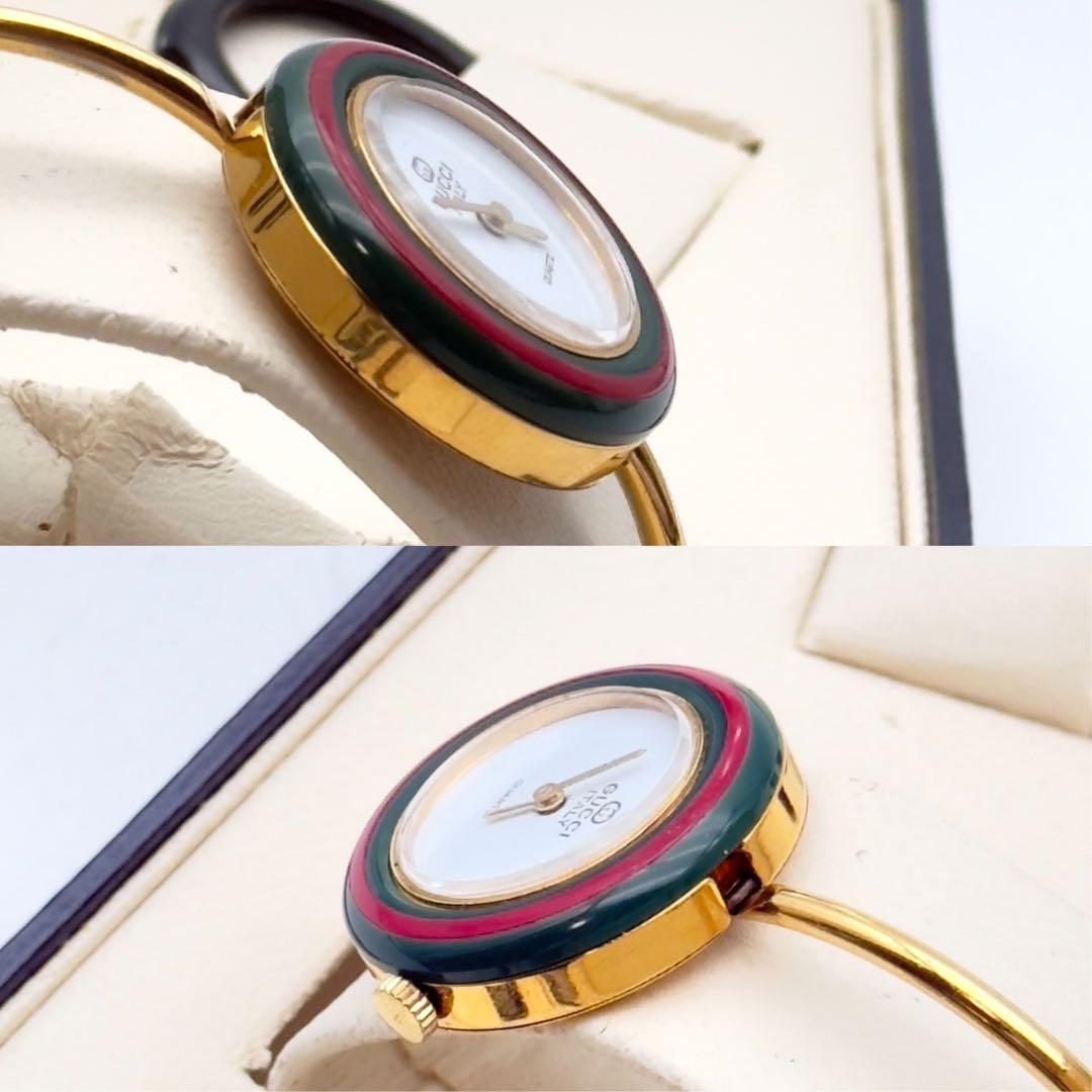 GUCCI チェンジベゼル 腕時計 クォーツ　レディースゴールド　全6色