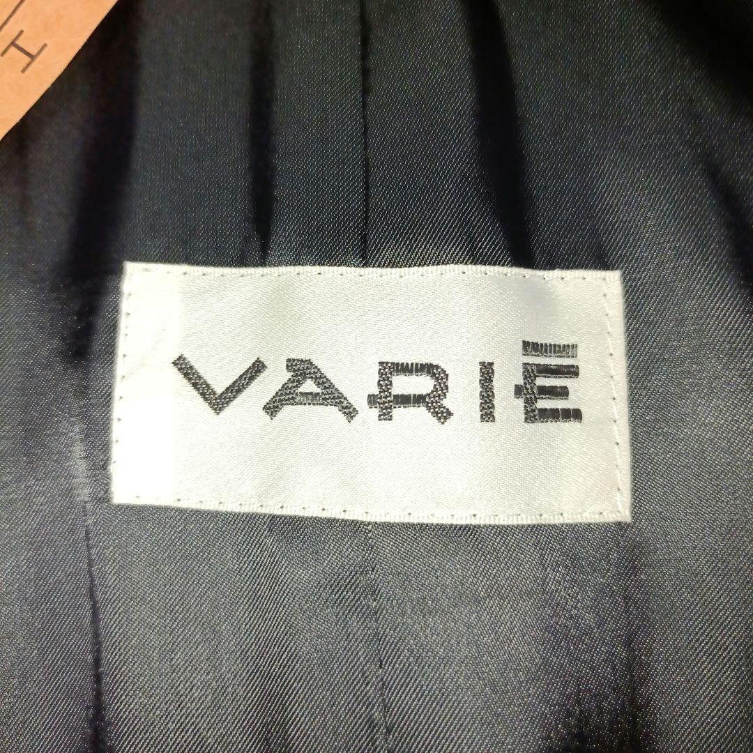 美品■VARIE カシミヤ100% ステンカラーコート ブラック ピュアカシミヤ