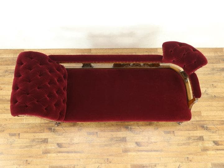 イギリス 1910年頃 シェーズロング アンティーク 張替済 長椅子